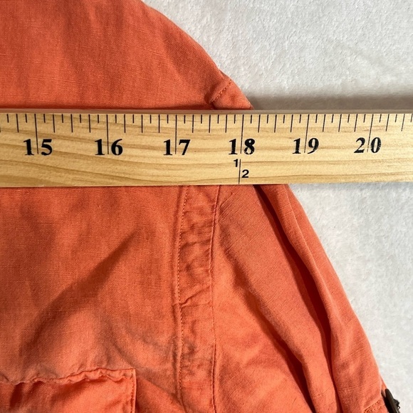 Polo Ralph Lauren M Silk Linen Blend Chinese Dragon Military Field Grade Shirt - Picture 8 of 12